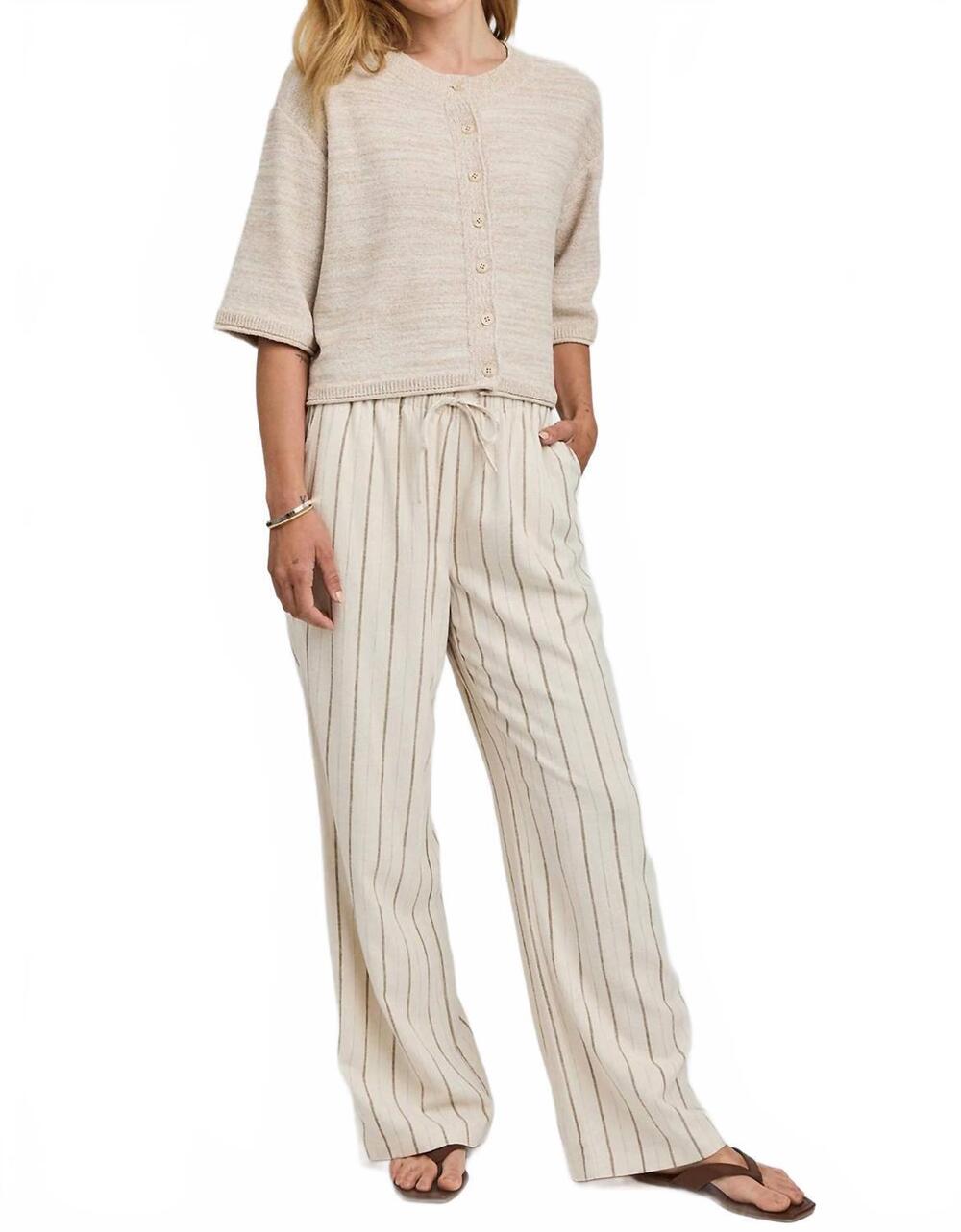 NEW GENTLE FAWN finley pants in linen stripe